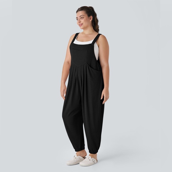 Halara Waffle Casual Jogger Overalls. - Picture 3 of 6